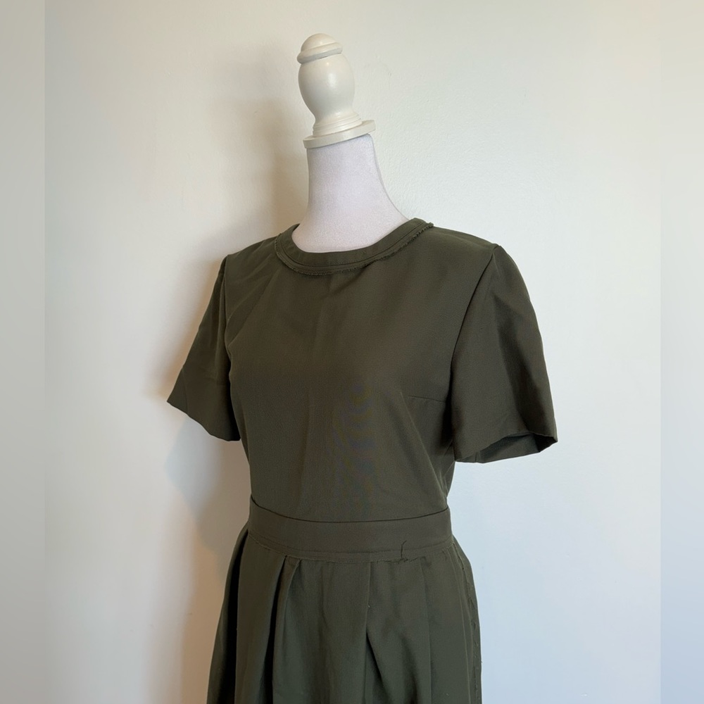 COS Army Green Dress - Size 6 - Picture 6 of 7